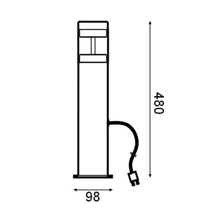 Ledvance - LED spoljašnja lampa ENDURA HYBRID HAGEN LED/4W/12V IP44