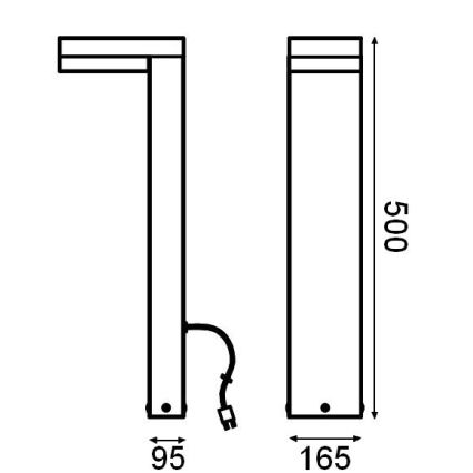 Ledvance - LED spoljašnja svetiljka ENDURA HYBRID VENUS LED/4W/12V IP44