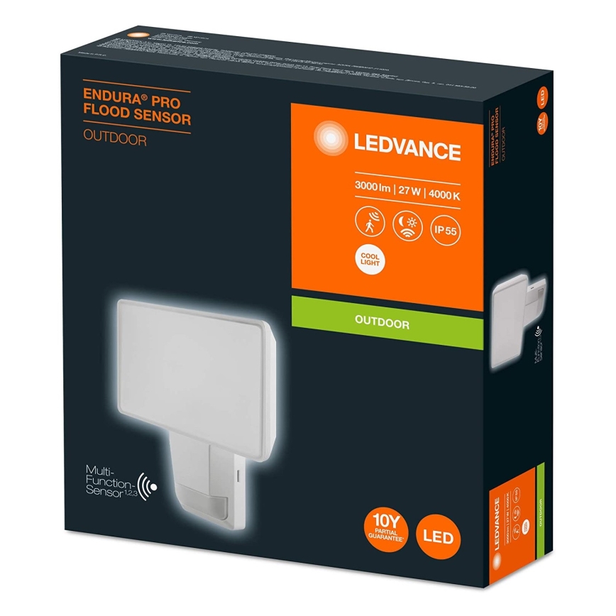 Ledvance - LED spoljni zidni reflektor sa senzorom FLOOD LED/27W/230V IP55