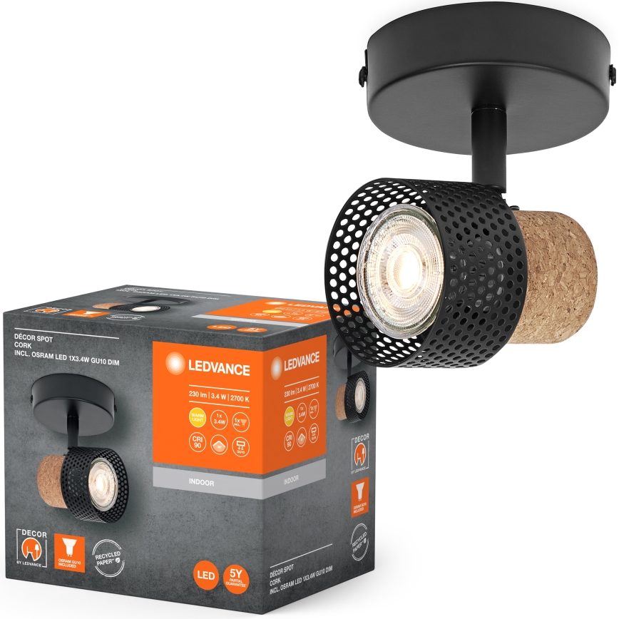 Ledvance - LED spot svetiljka DECOR CORK 1xGU10/3,4W/230V
