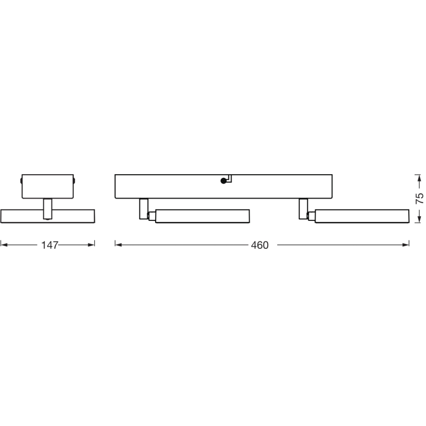 Ledvance - LED spot svetiljka DECOR SATURN 2xLED/11W/230V 3000/4200/6500K