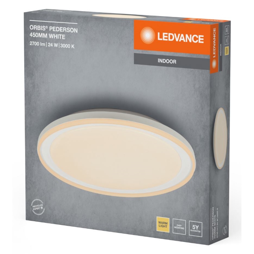 Ledvance - LED stropno svetlo ORBIS PEDERSON LED/24W/230V, prečnik 45 cm, bela