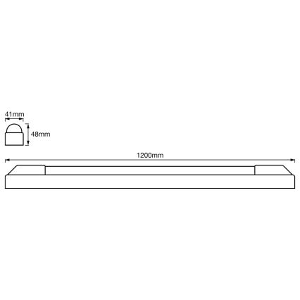 Ledvance - LED svetiljka za ugradnju ispod elemenata POWER BATTEN LED/24W/230V 4000K