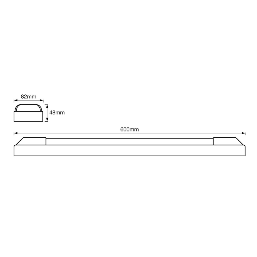 Ledvance - LED svetlo za montažu ispod kuhinjskih elemenata POWER BATTEN 2xLED/12W/230V 4000K