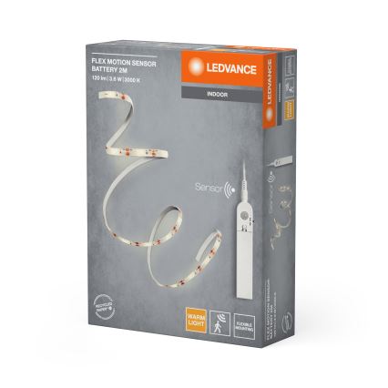 Ledvance - LED traka sa senzorom pokreta FLEX 2m LED/3,6W/4xAA