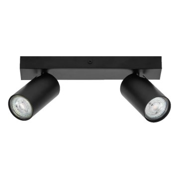 Ledvance - LED zidna spot svetiljka OCTAGON 2xGU10/3,4W/230V 2700K crna