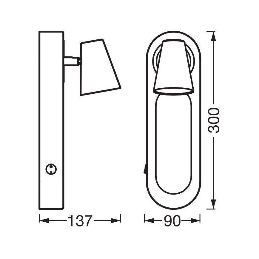 Ledvance - LED zidni spot DECOR NEPTUNE LED/13W/230V