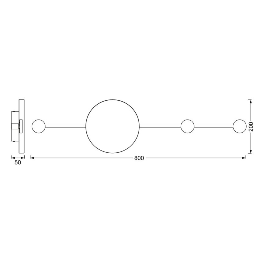 Ledvance - LED zidno svetlo DECOR WOOD LED/6W/230V
