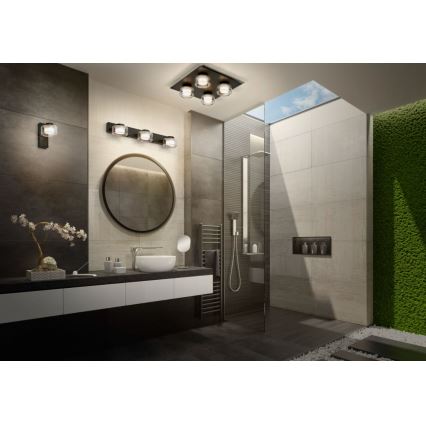Ledvance - LED kupatilsko zidno svetlo ORBIS FLAME LED/5,5W/230V 3000/4000K IP44 crno