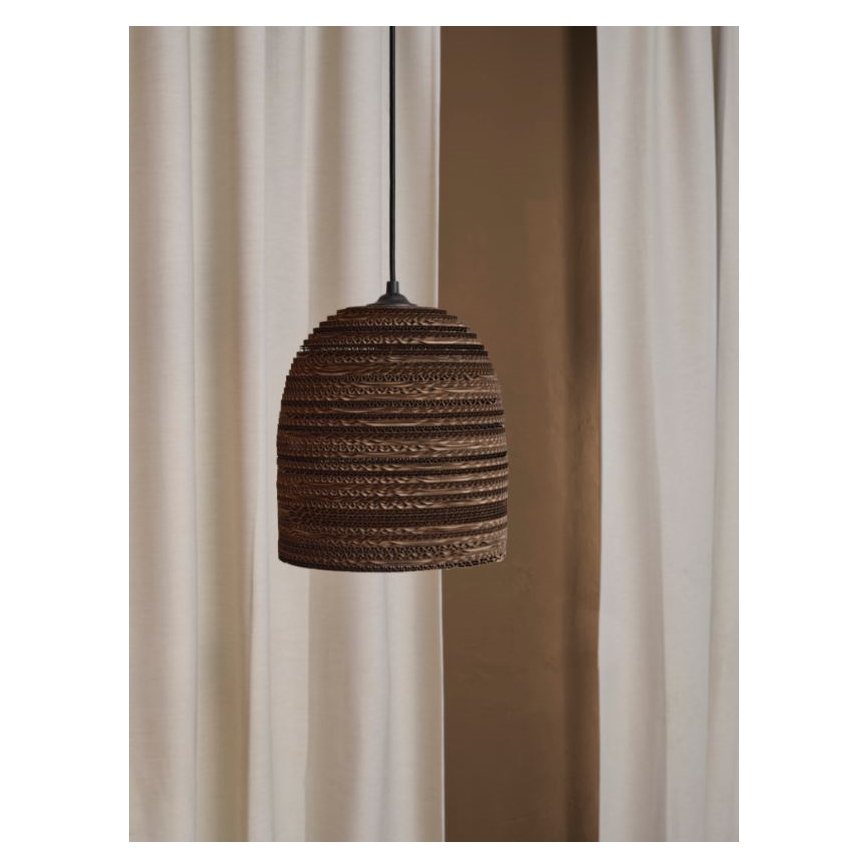 Ledvance - Luster na sajli DECOR CARDBOARD 1xE27/15W/230V prečnik 25 cm