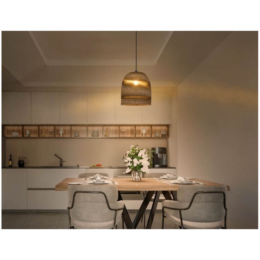 Ledvance - Luster na sajli DECOR CARDBOARD 1xE27/15W/230V prečnik 25 cm