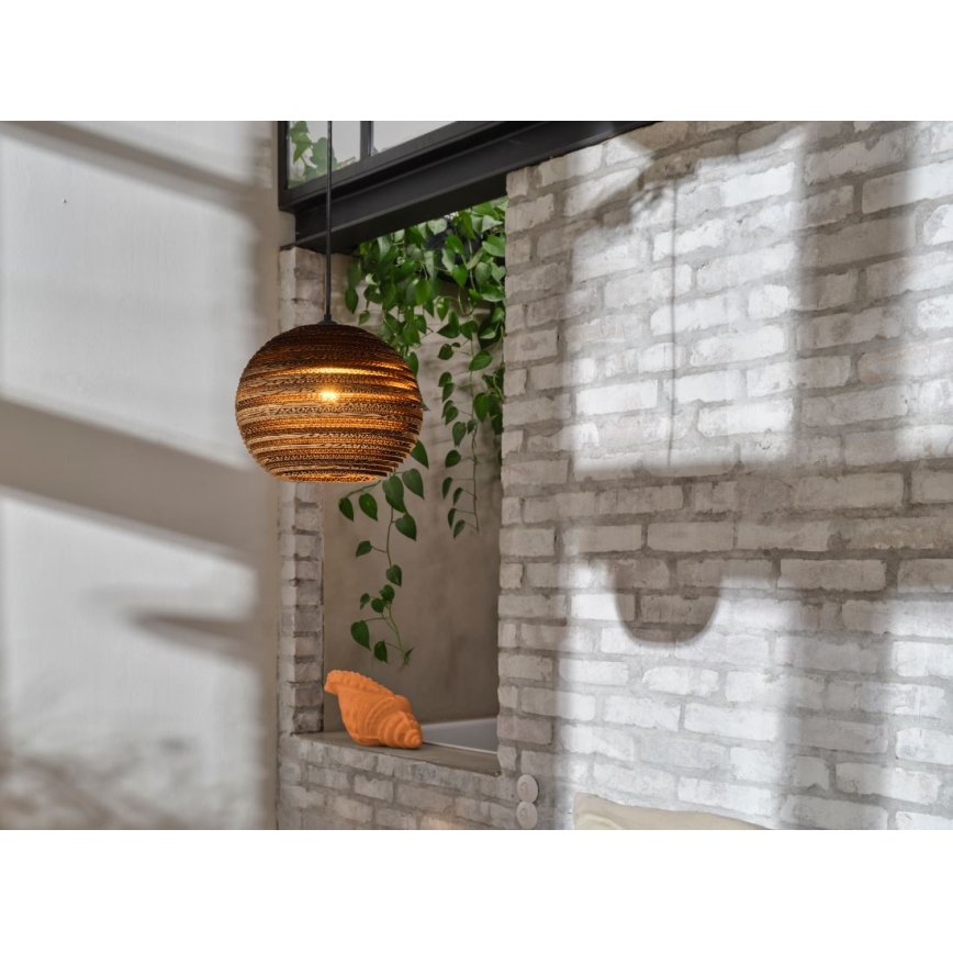 Ledvance - Luster na sajli DECOR CARDBOARD 1xE27/15W/230V prečnika 26 cm