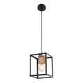 Ledvance - Luster na sajli DECOR NAIROBI 1xE27/15W/230V kaučukovo drvo