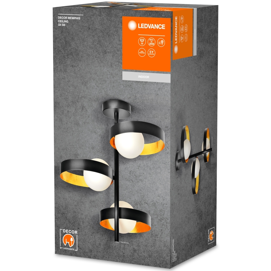 Ledvance - Luster na šipci DECOR 3xG9/28W/230V