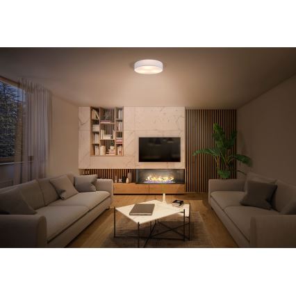 Ledvance - Plafonska svetiljka ORBIS PARIS 1xE27/25W/230V bela