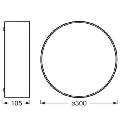 Ledvance - Plafonska svetiljka ORBIS PARIS 1xE27/25W/230V bela