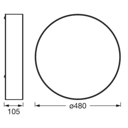 Ledvance - Plafonska svetiljka ORBIS PARIS 3xE27/25W/230V braon