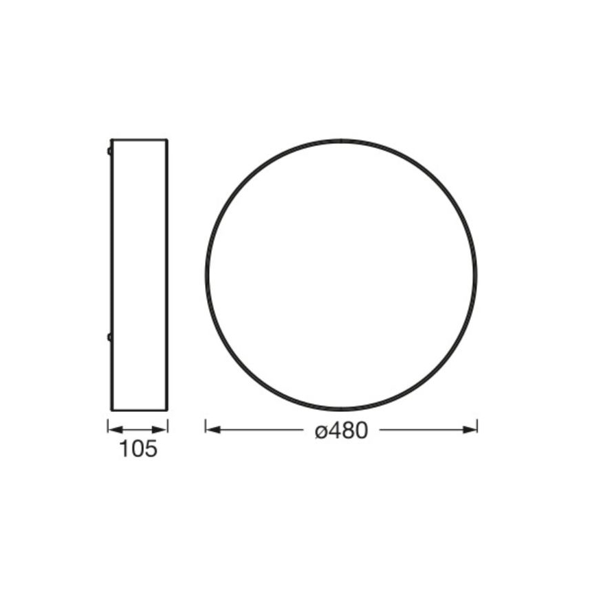 Ledvance - Plafonska svetiljka ORBIS PARIS 3xE27/25W/230V braon