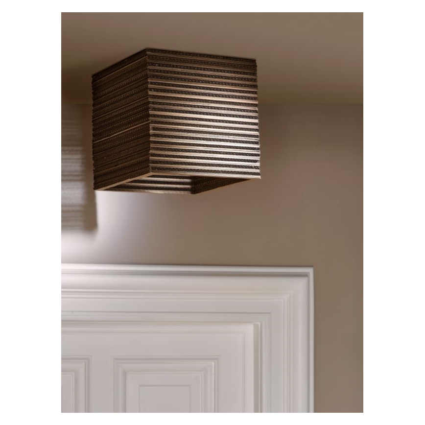Ledvance - Plafonsko svetlo DECOR CARDBOARD 1xE27/15W/230V 25x25 cm