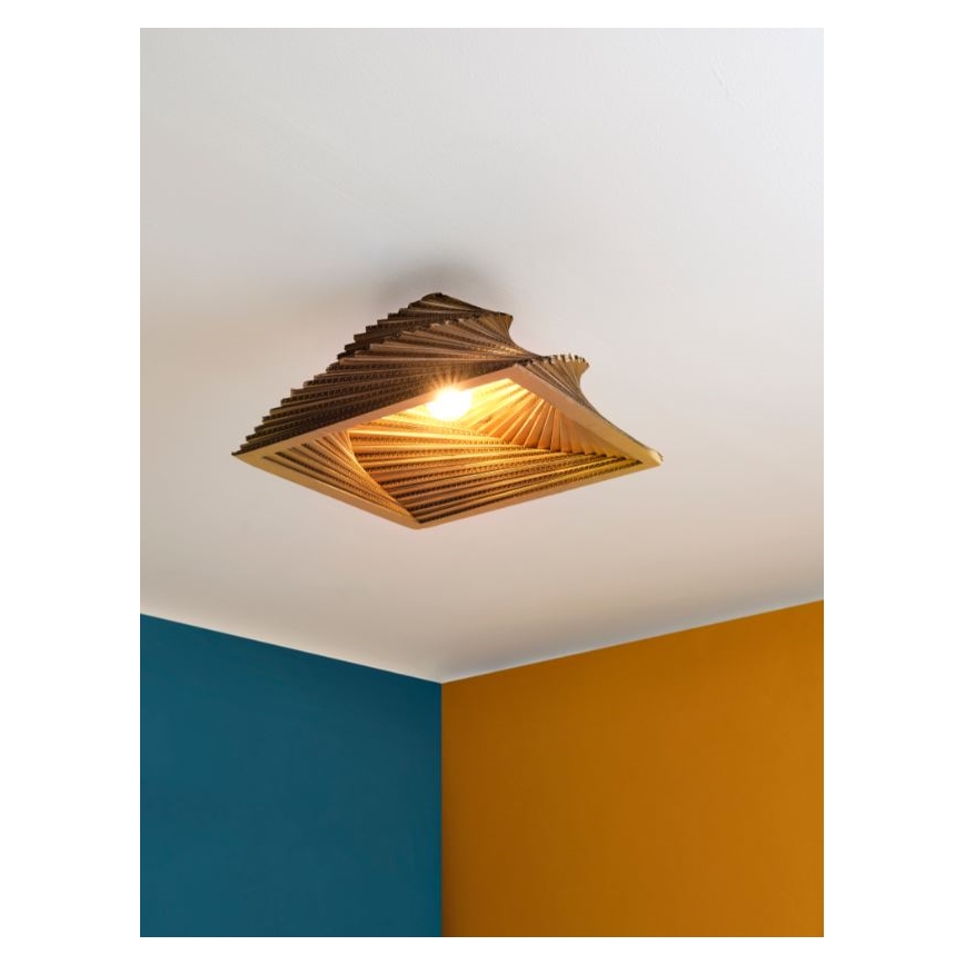 Ledvance - Plafonsko svetlo DECOR CARDBOARD 1xE27/15W/230V 40x40 cm