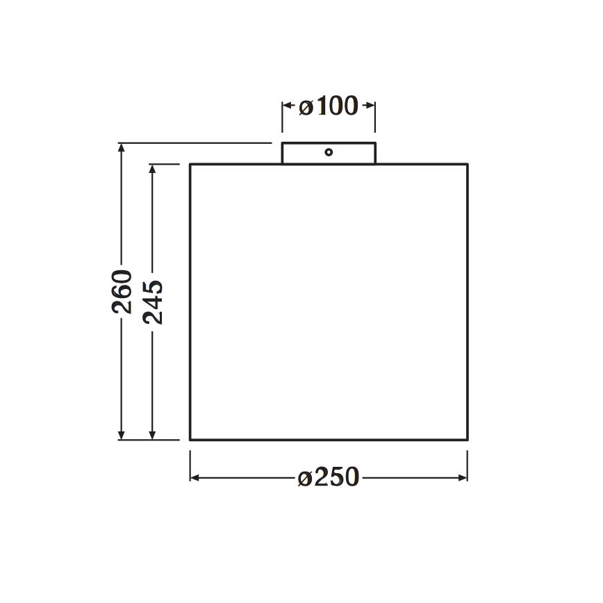 Ledvance - Plafonsko svetlo DECOR CARDBOARD 1xE27/15W/230V prečnik 25 cm