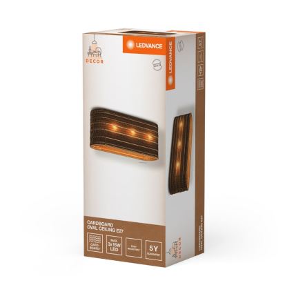 Ledvance - Plafonsko svetlo DECOR CARDBOARD 3xE27/15W/230V