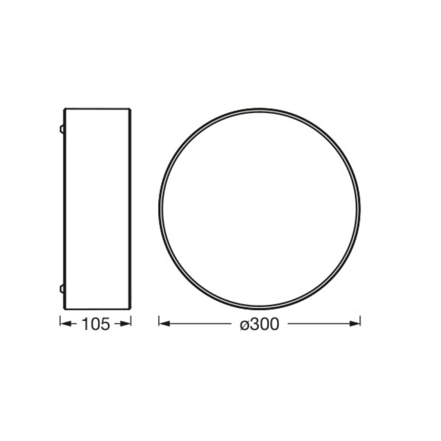 Ledvance - Plafonsko svetlo ORBIS PARIS 1xE27/25W/230V krem boje
