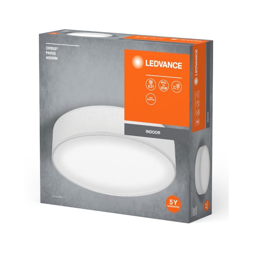 Ledvance - Plafonsko svetlo ORBIS PARIS 2xE27/25W/230V belo
