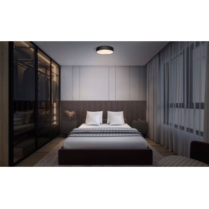 Ledvance - Plafonsko svetlo ORBIS PARIS 2xE27/25W/230V crna