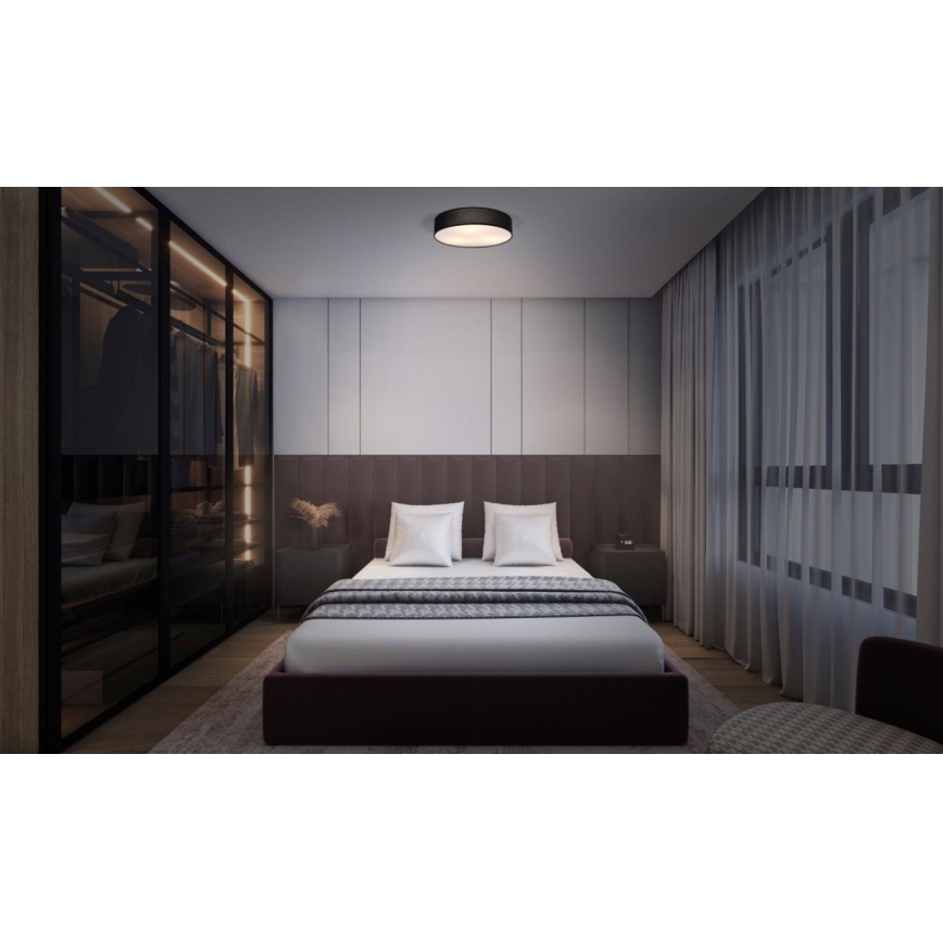 Ledvance - Plafonsko svetlo ORBIS PARIS 2xE27/25W/230V crna