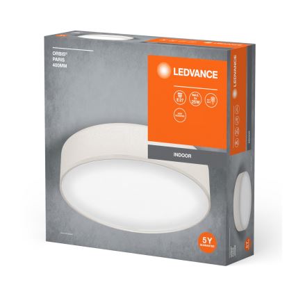 Ledvance - Plafonsko svetlo ORBIS PARIS 2xE27/25W/230V krem