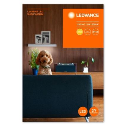 Ledvance - Polica sa LED osvetljenjem LINEAR LED/12W/230V 60 cm IP44