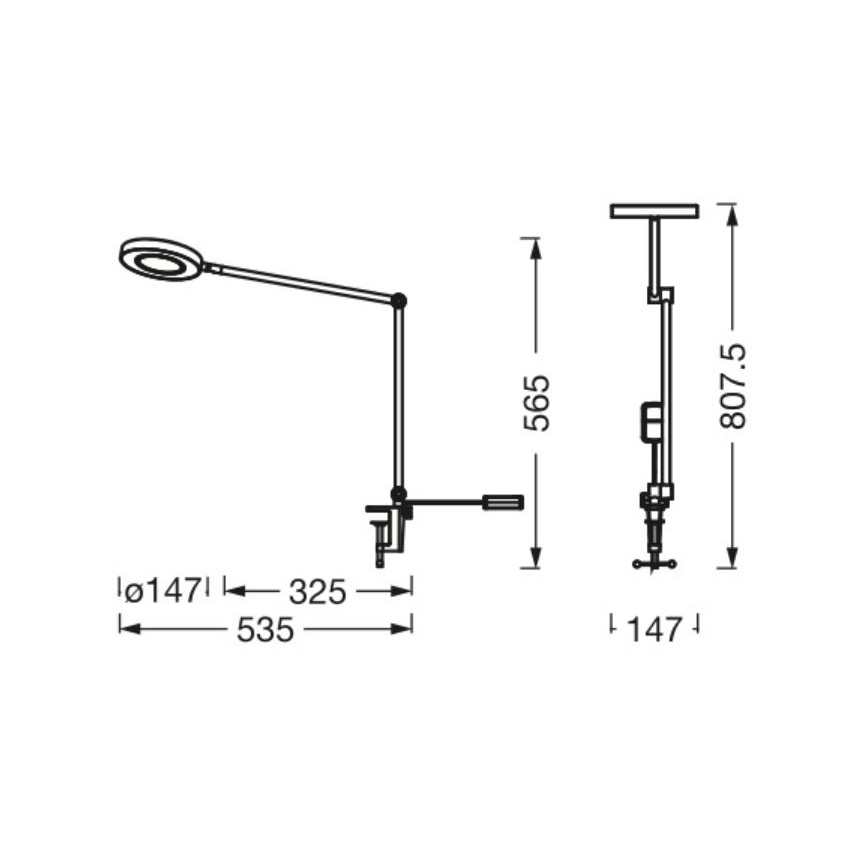 Ledvance - LED prigušiva lampa sa stezaljkom SUN@HOME LED/15W/230V 2200-5000K CRI 95 Wi-Fi