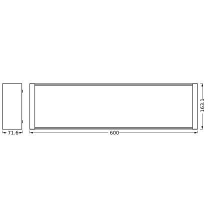 Ledvance - LED prigušiva stropna svetiljka OFFICE LINE LED/20W/230V 60 cm + daljinski upravljač