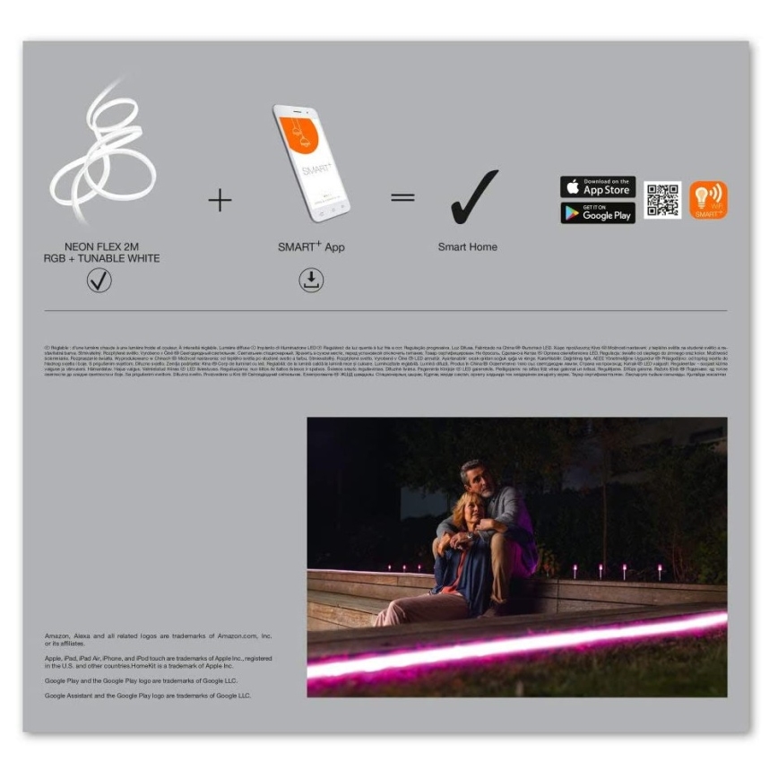 Ledvance - LED RGB+TW Spoljna LED traka SMART+ FLEX 3 m LED/15 W/230 V 2700 K-6500 K IP44 Wi-Fi