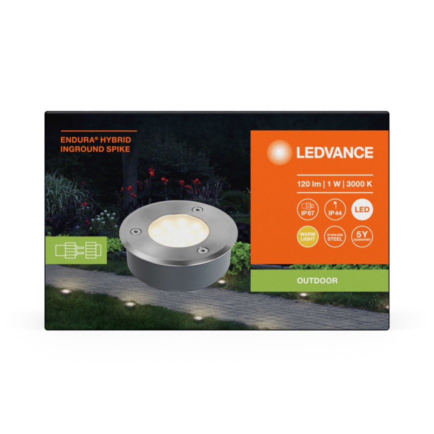 Ledvance - Spoljašnja LED svetiljka ENDURA HYBRID SPIKE LED/1W/12V IP44