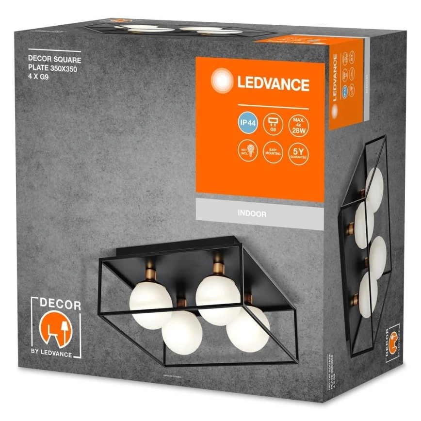 Ledvance - Spoljašnje zidno svetlo DECOR SQUARE 4xG9/28W/230V IP44