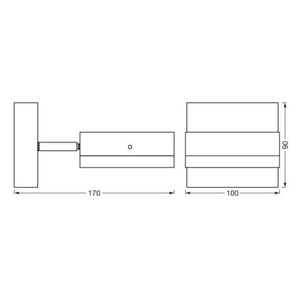 Ledvance - Spoljašnje zidno svetlo ENDURA CLASSIC 1xGX53/12W/230V IP44
