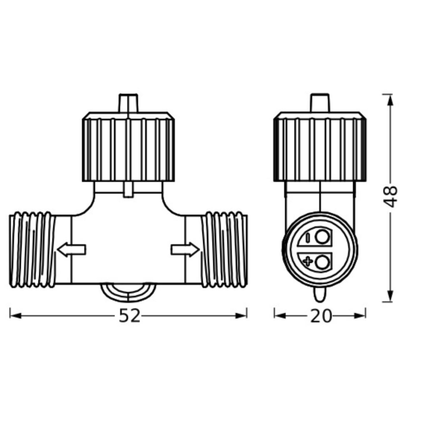 Ledvance - Spoljašnji konektor ENDURA 24W/12V IP67
