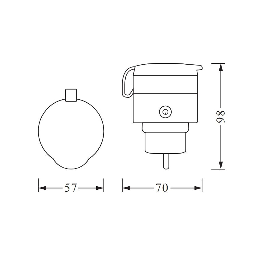 Ledvance - Spoljna pametna utičnica SMART+ PLUG 3680W IP44 SCHUKO