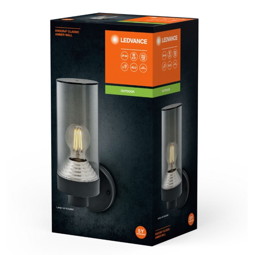 Ledvance - Spoljna zidna lampa AMBER 1xE27/20W/230V IP44