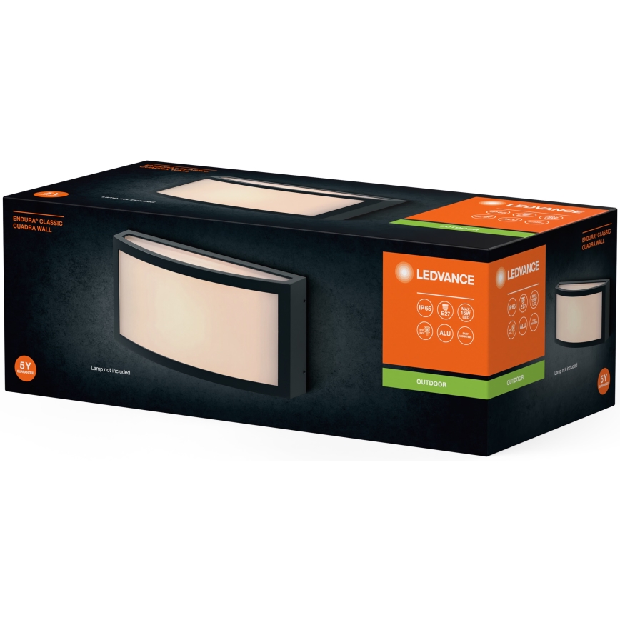 Ledvance - Spoljno zidno svetlo CUADRA 1xE27/40W/230V IP65