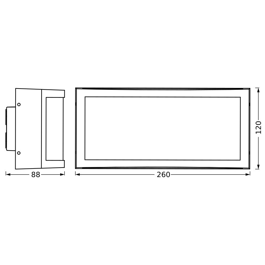 Ledvance - Spoljno zidno svetlo CUADRA 1xE27/40W/230V IP65