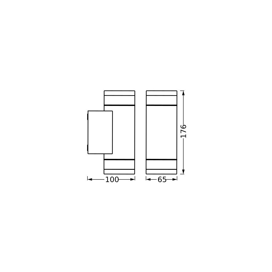 Ledvance - Spoljno zidno svetlo IVE 2xGU10/35W/230V IP65