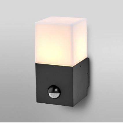 Ledvance - Spoljno zidno svetlo sa senzorom FIGO SQUARE 1xE27/20W/230V