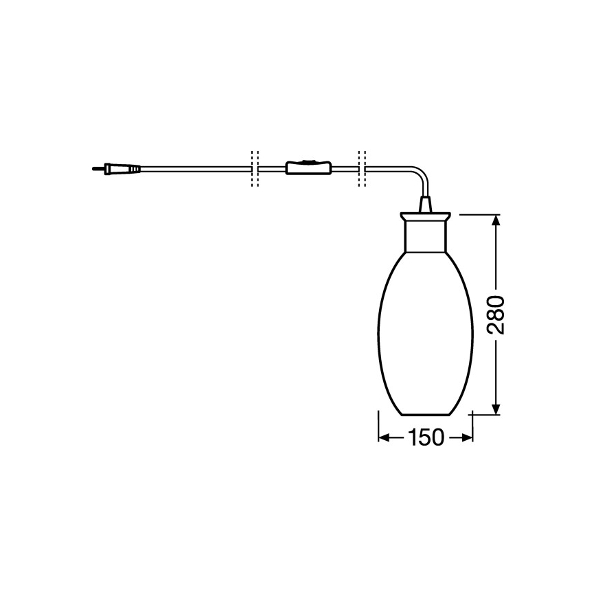 Ledvance - Stona lampa GRAPE 1xE27/40W/230V