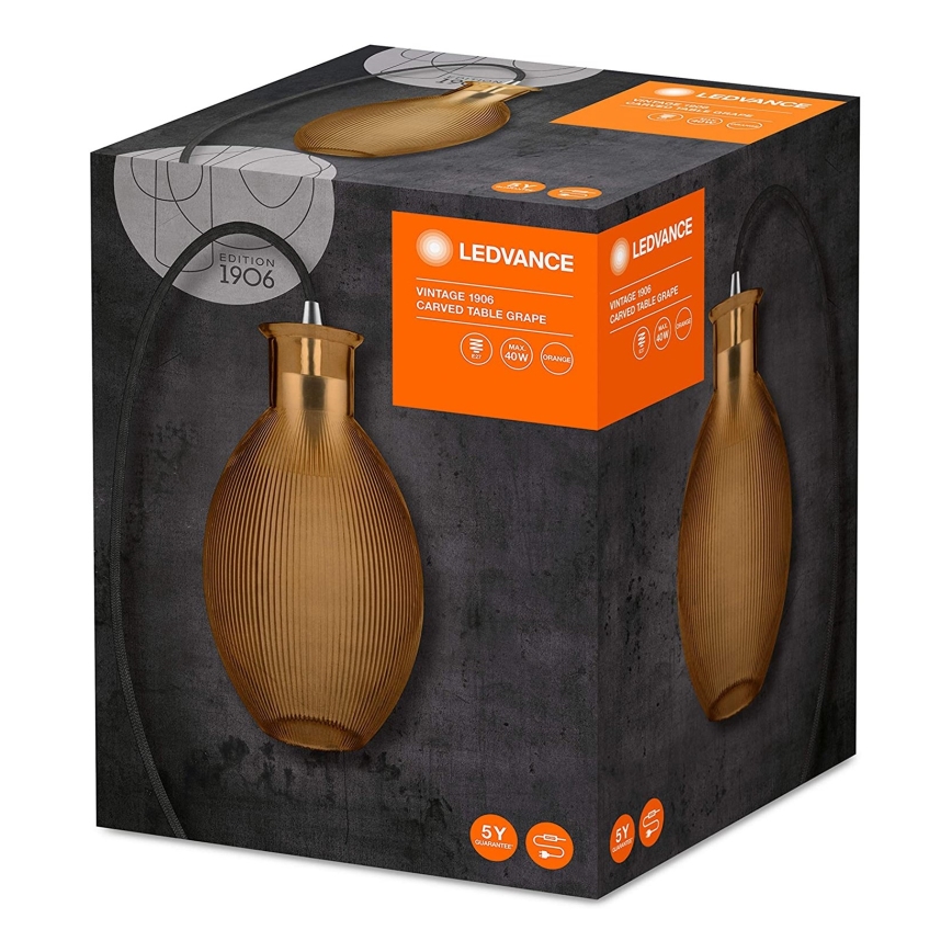 Ledvance - Stona lampa GRAPE 1xE27/40W/230V narandžasta