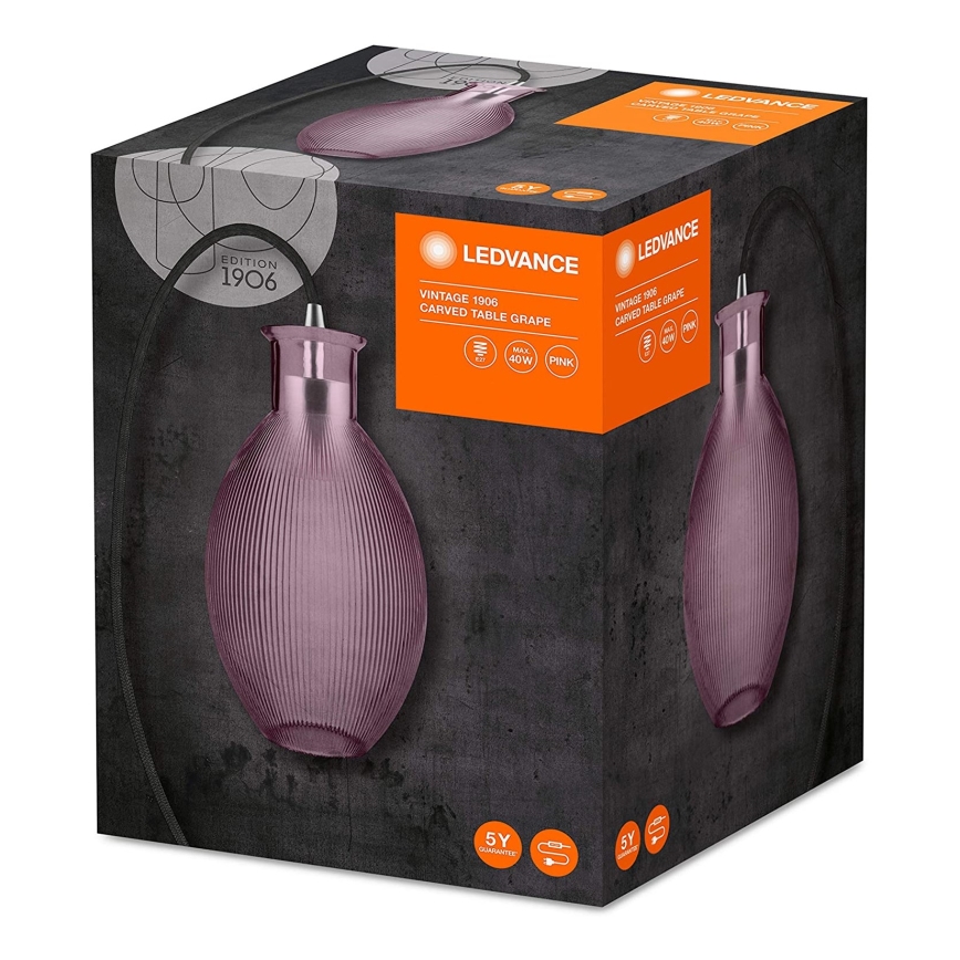 Ledvance - Stona lampa GRAPE 1xE27/40W/230V ružičasta