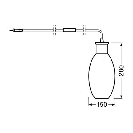 Ledvance - Stona lampa GRAPE 1xE27/40W/230V ružičasta