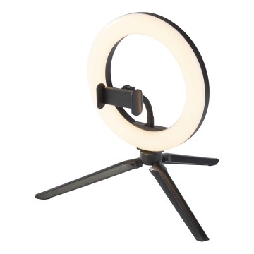 Ledvance - Stona LED lampa, prigušiva, sa stalkom i držačem za vlogovanje LED/5,5W/USB 3000/4000/6500K